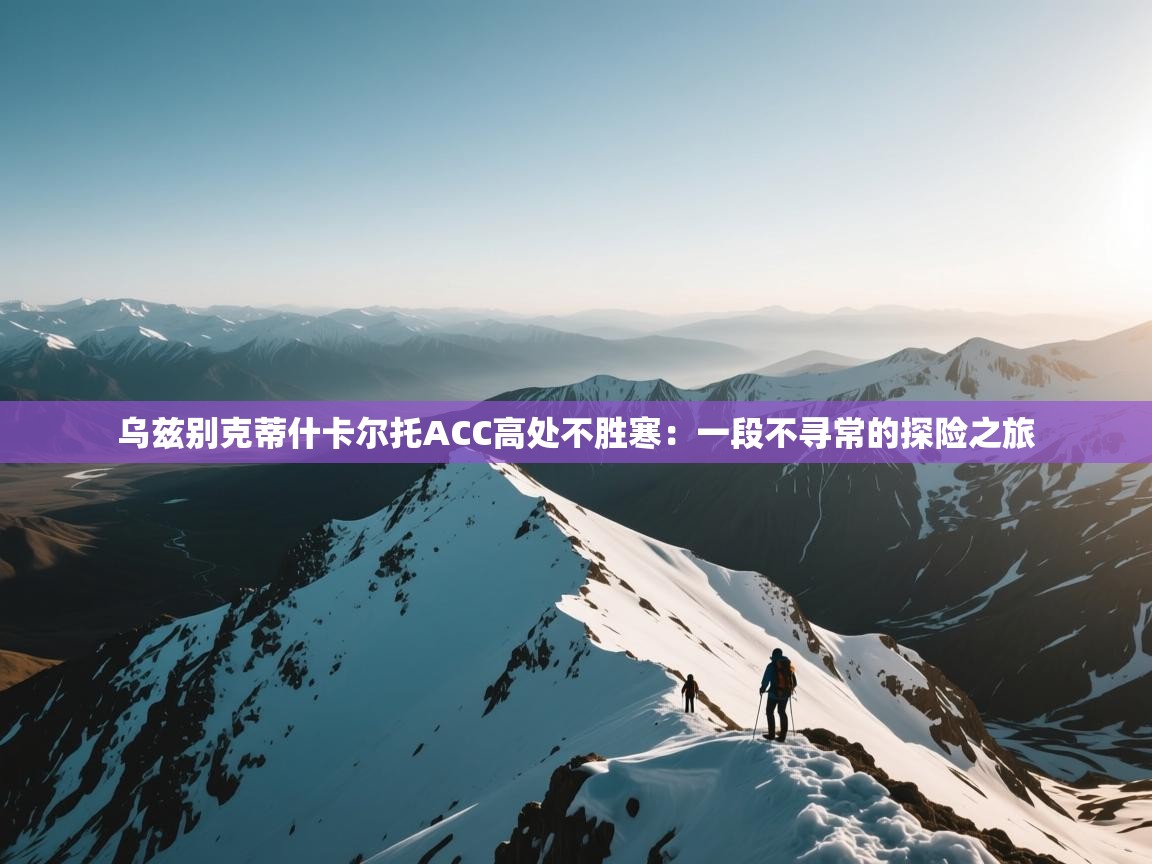 乌兹别克蒂什卡尔托ACC高处不胜寒:一段不寻常的探险之旅 第1张