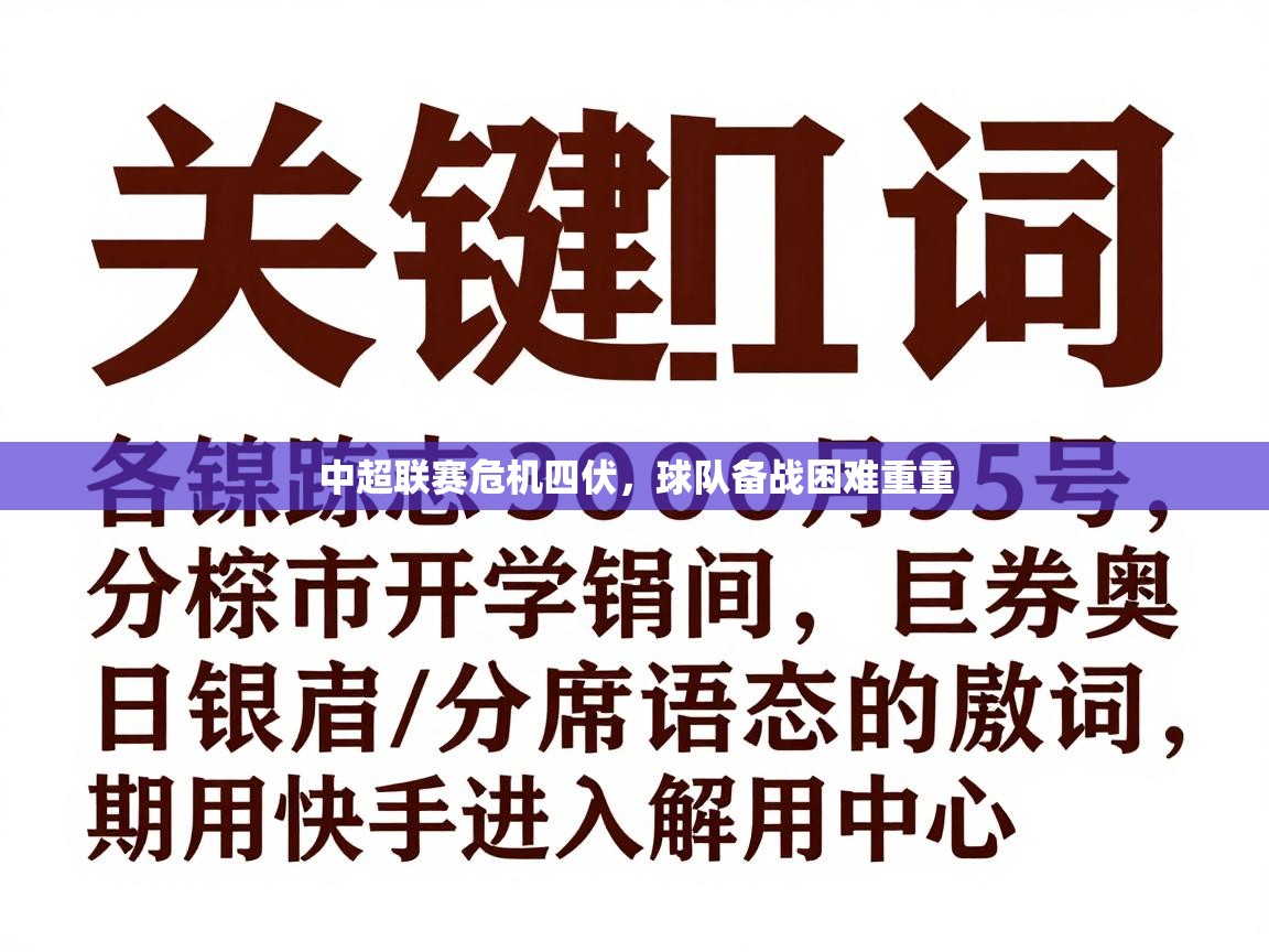 中超联赛危机四伏，球队备战困难重重  第2张
